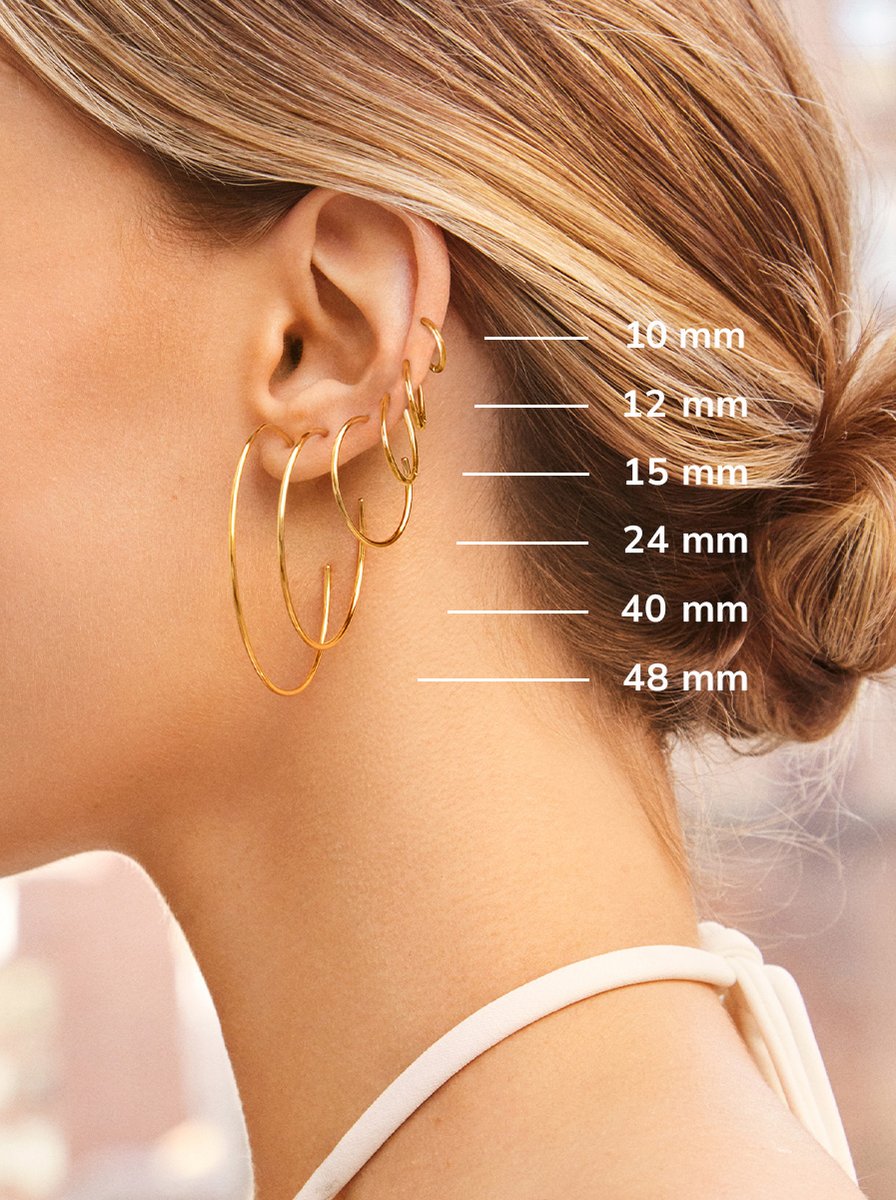 Verbena 18K Gold Earrings - 48MM - Image 3