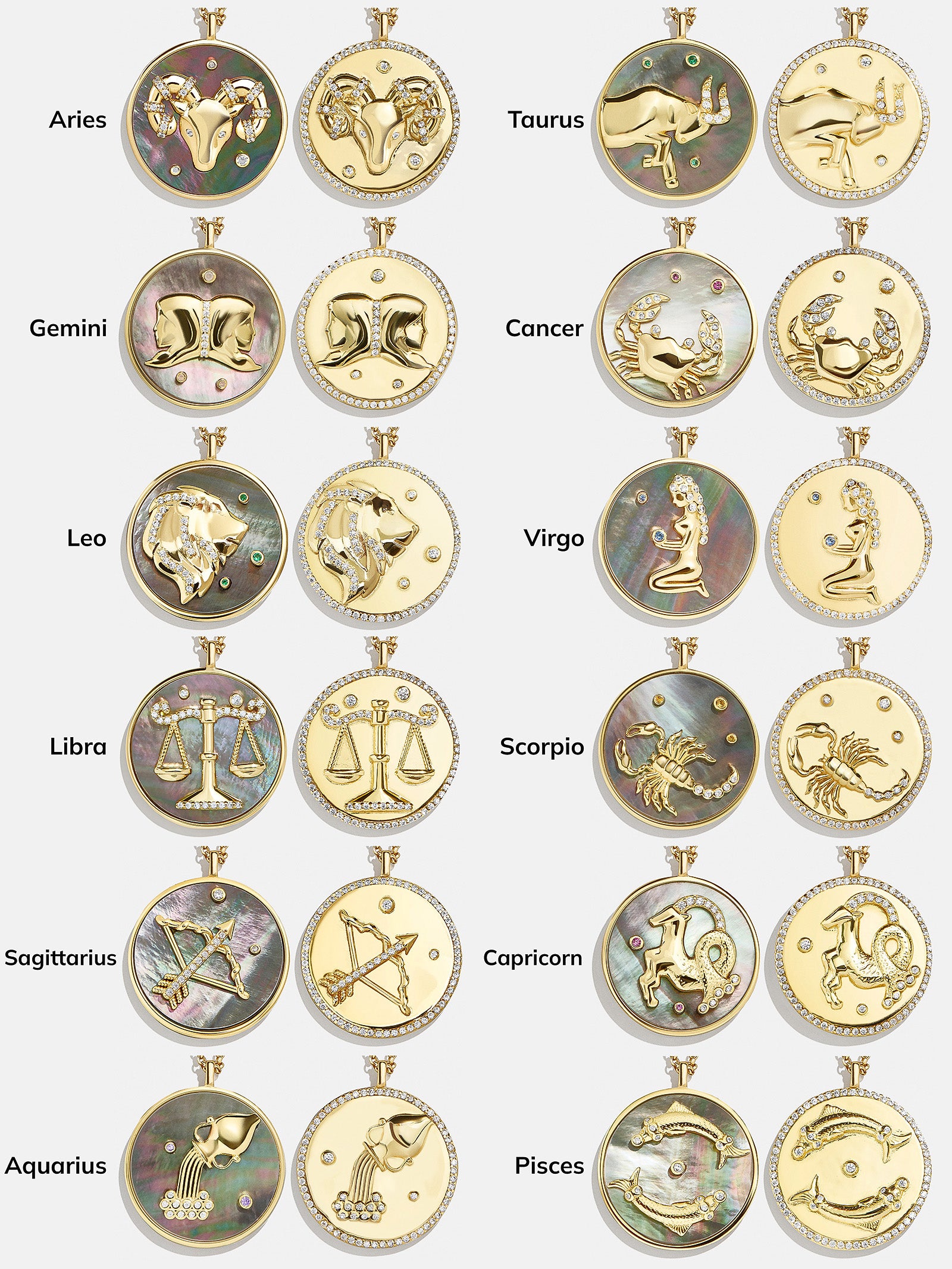 Zodiac 18K Gold Medallion Necklace - Image 7