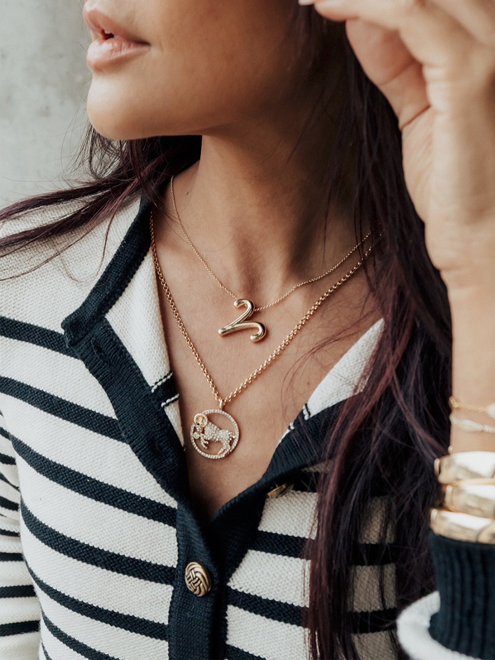 Andrea Zodiac Necklace - Capricorn - Image 2